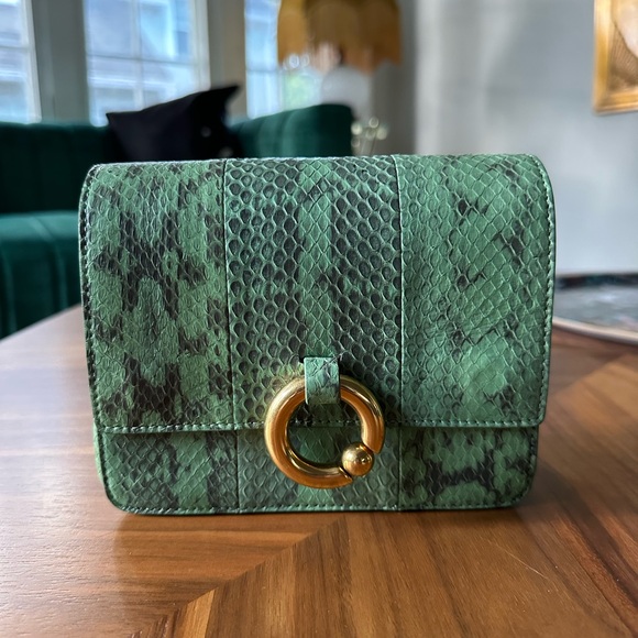 NWT ALC Bag Patterned Snake Baby Charlie crossbody Sage Green - Picture 8 of 9